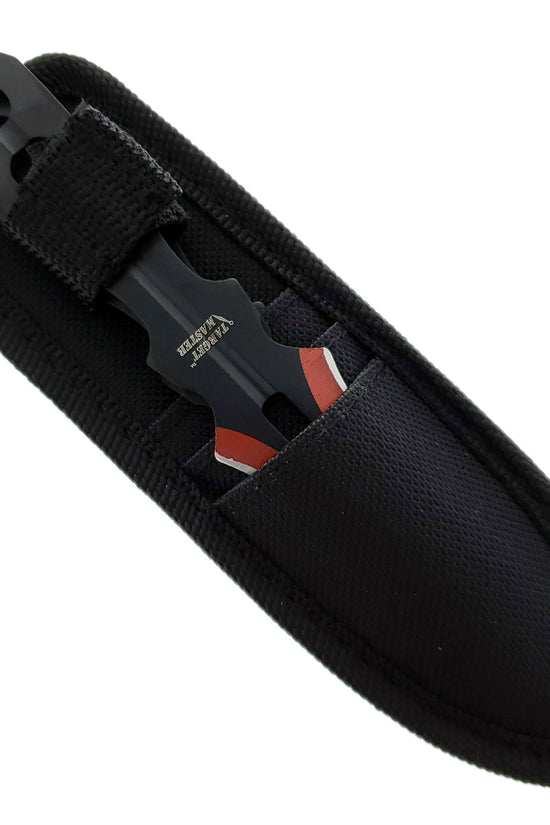 Target Master 3 PC Red Throwing Knife Set w/ Sheath