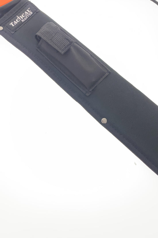 Orange Gardening Machete with Firestarter & Sharpening Stone