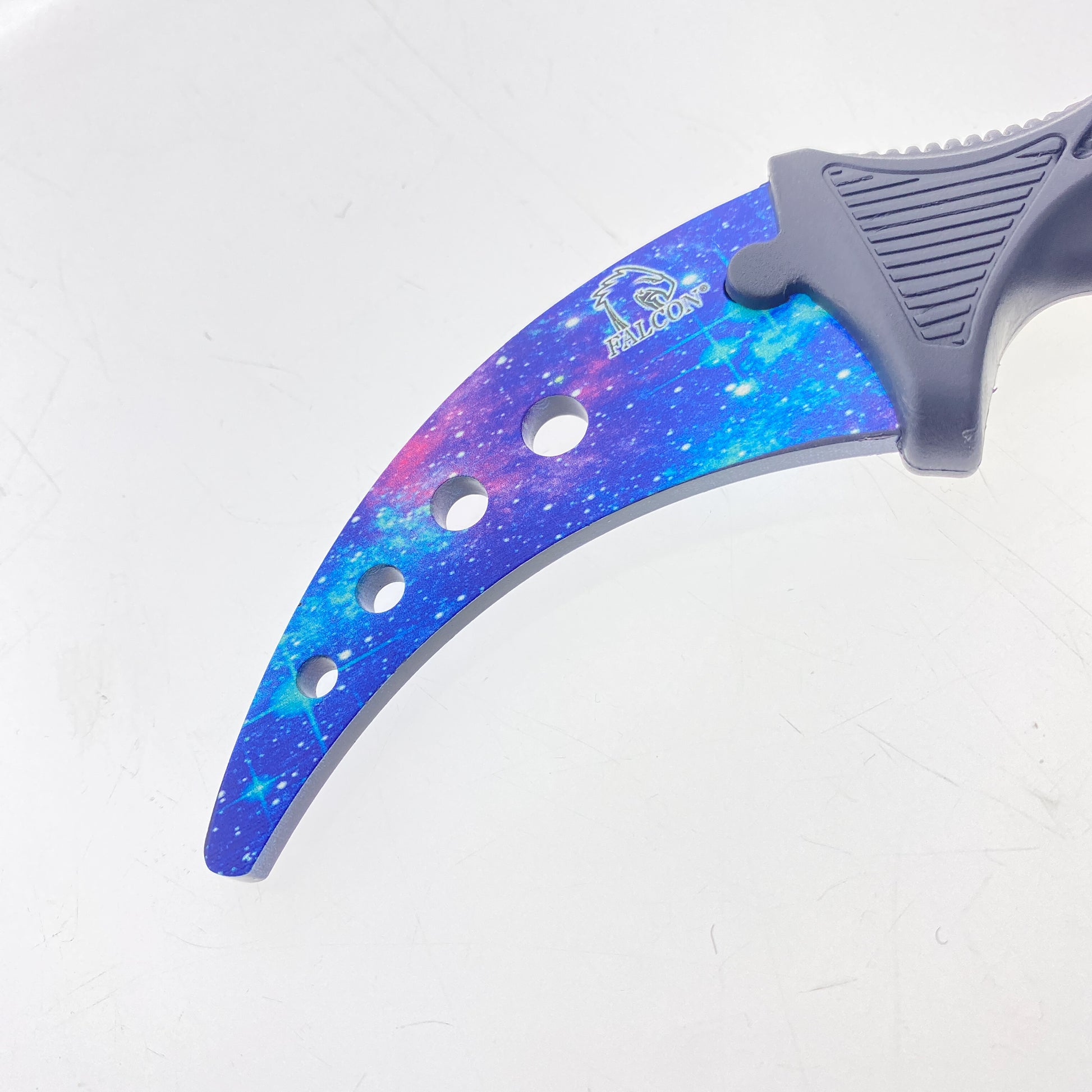 7 1/2" Purple Karambit Trainer Neck Knife