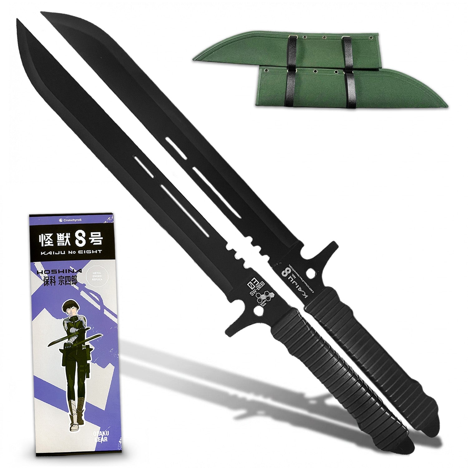 Officially Licensed Kaiju No. 8 Metal Hoshina's Swords cosplay collectible prop product photo
