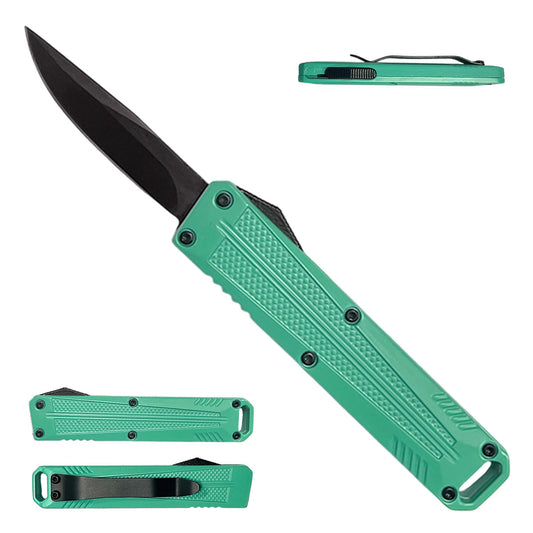California Legal Teal Mini OTF Knife - 2" 440 Blade | BOA158TC