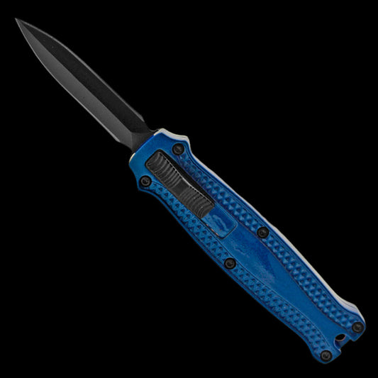 California Legal Blue Mini OTF Knife - 2" 440 Blade | BOA159BL