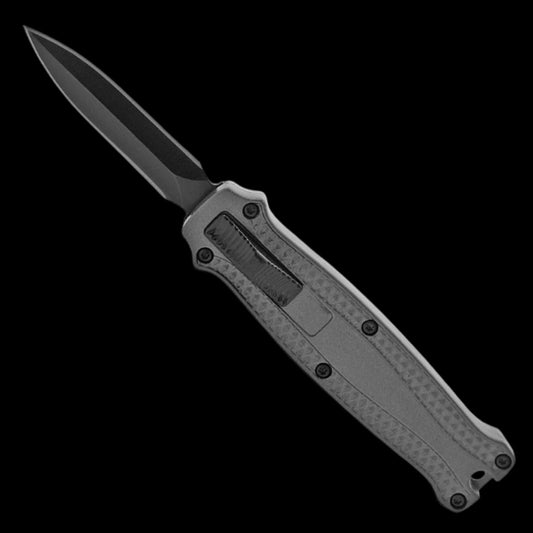 California Legal Gray Mini OTF Knife - 2" 440 Blade | BOA159GY