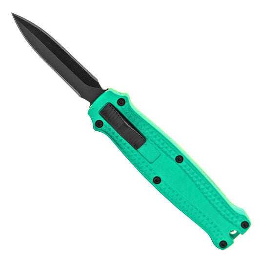 California Legal Teal Mini OTF Knife - 2" 440 Blade | BOA159TC