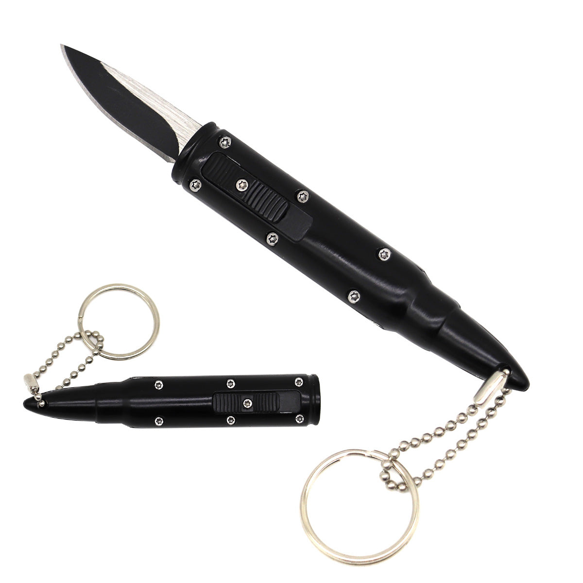 Mini OTF-Style Knife with 1.7-Inch 440 Steel Blade