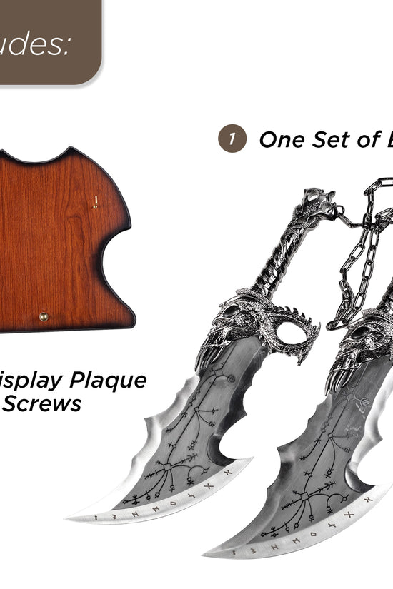 Double Daggers Decorative Set: Includes Plaque