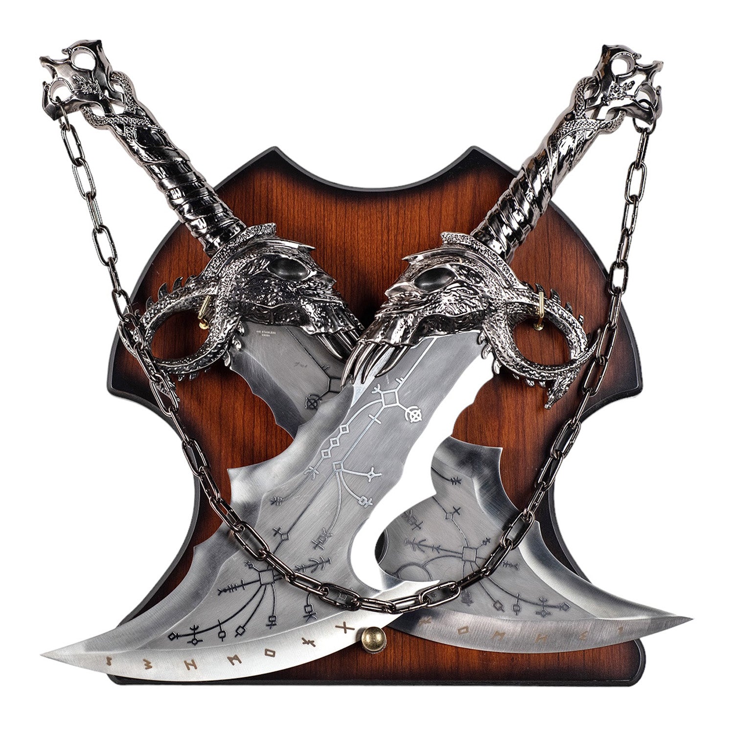 Double Daggers Decorative Set: Includes Plaque