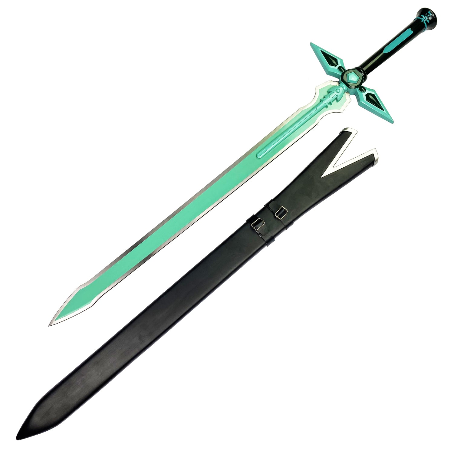 42"  Green Sword Wooden Sheath