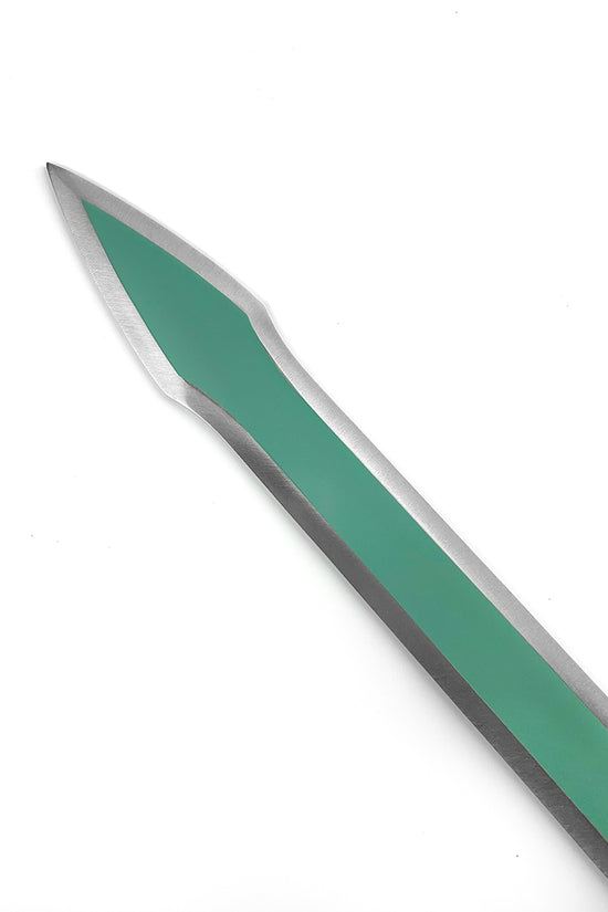 40"  Anime Green Long Sword w/ Faux Leather Sheath