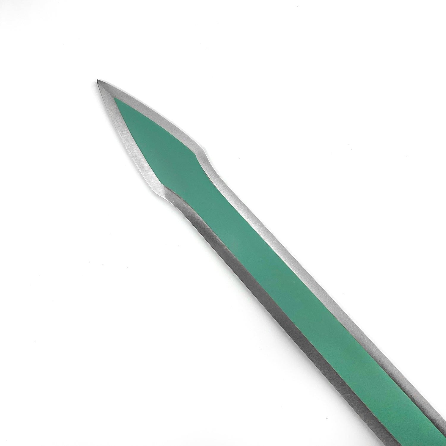 40"  Anime Green Long Sword w/ Faux Leather Sheath