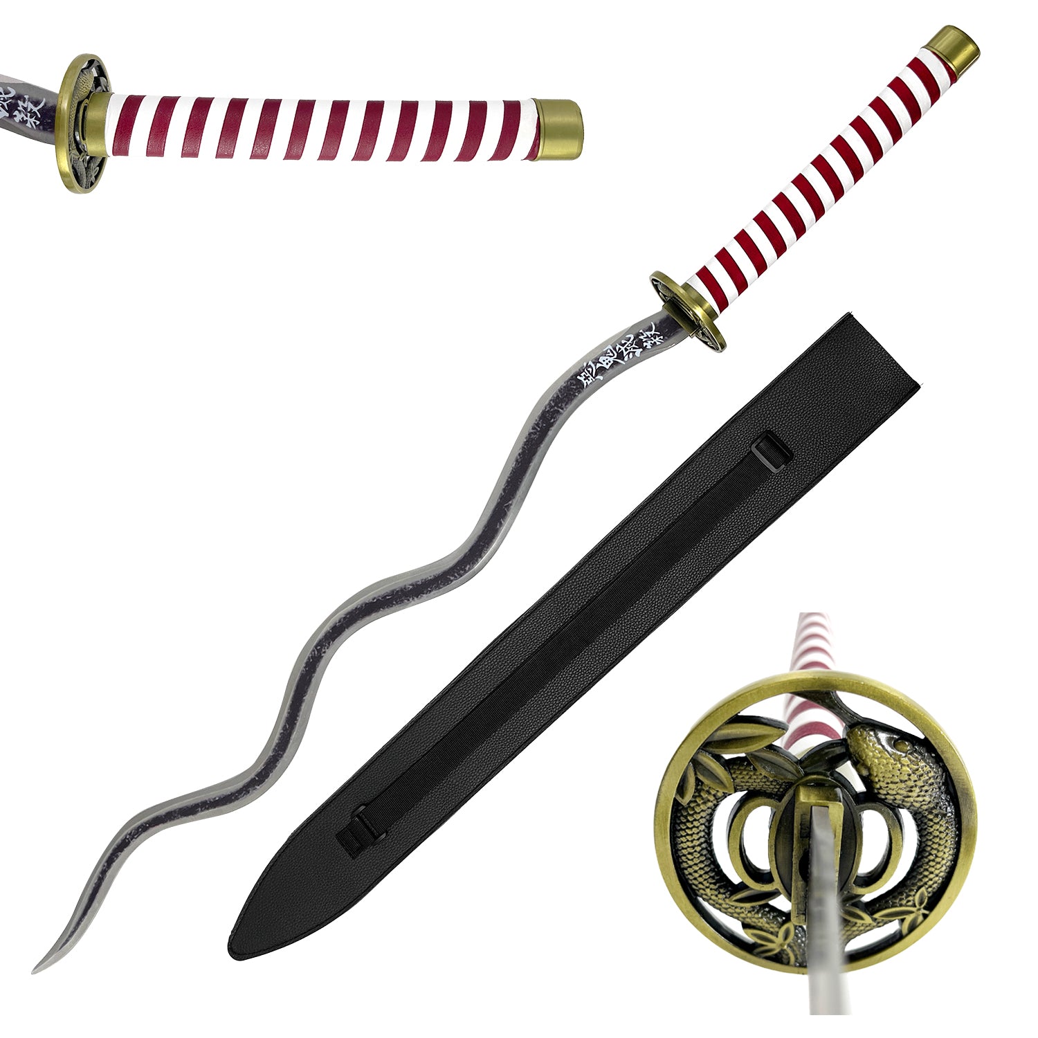Guild Arms Serpent Nichirin Katana Demon Anime Katana