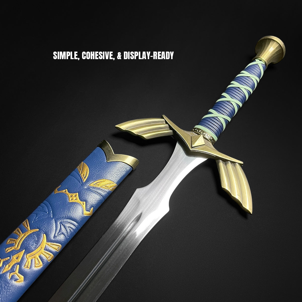 Blue Cosplay Fantasy Sword - 42" Anime Metal Sword | Guild Arms