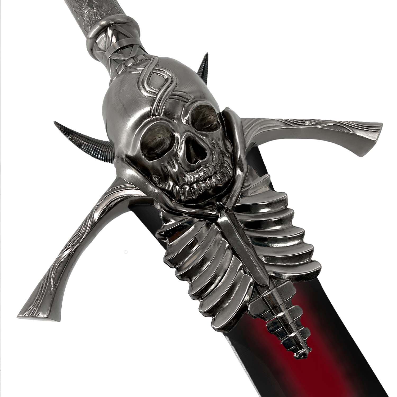 51" Overall Skull Fantasy Sword-w/black sheath