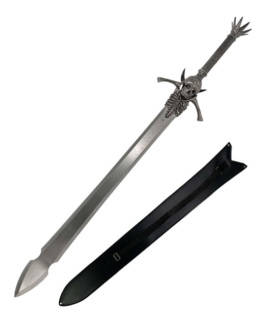 51" Overall Skull Fantasy Sword-w hanging plaque