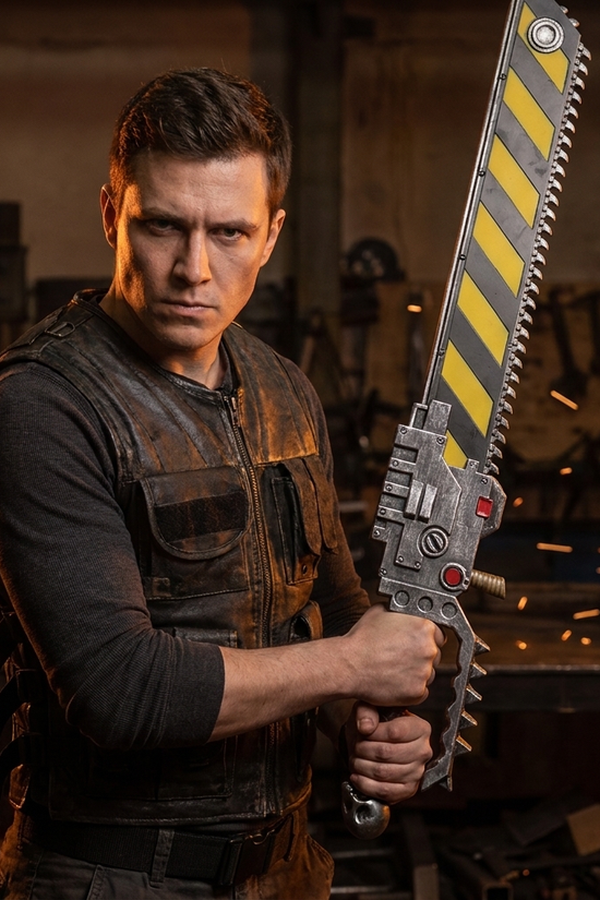 39.5" Fantasy Foam power chainsaw sword