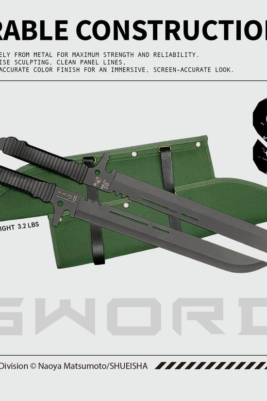 Officially Licensed Kaiju No. 8 Metal Hoshina's Swords