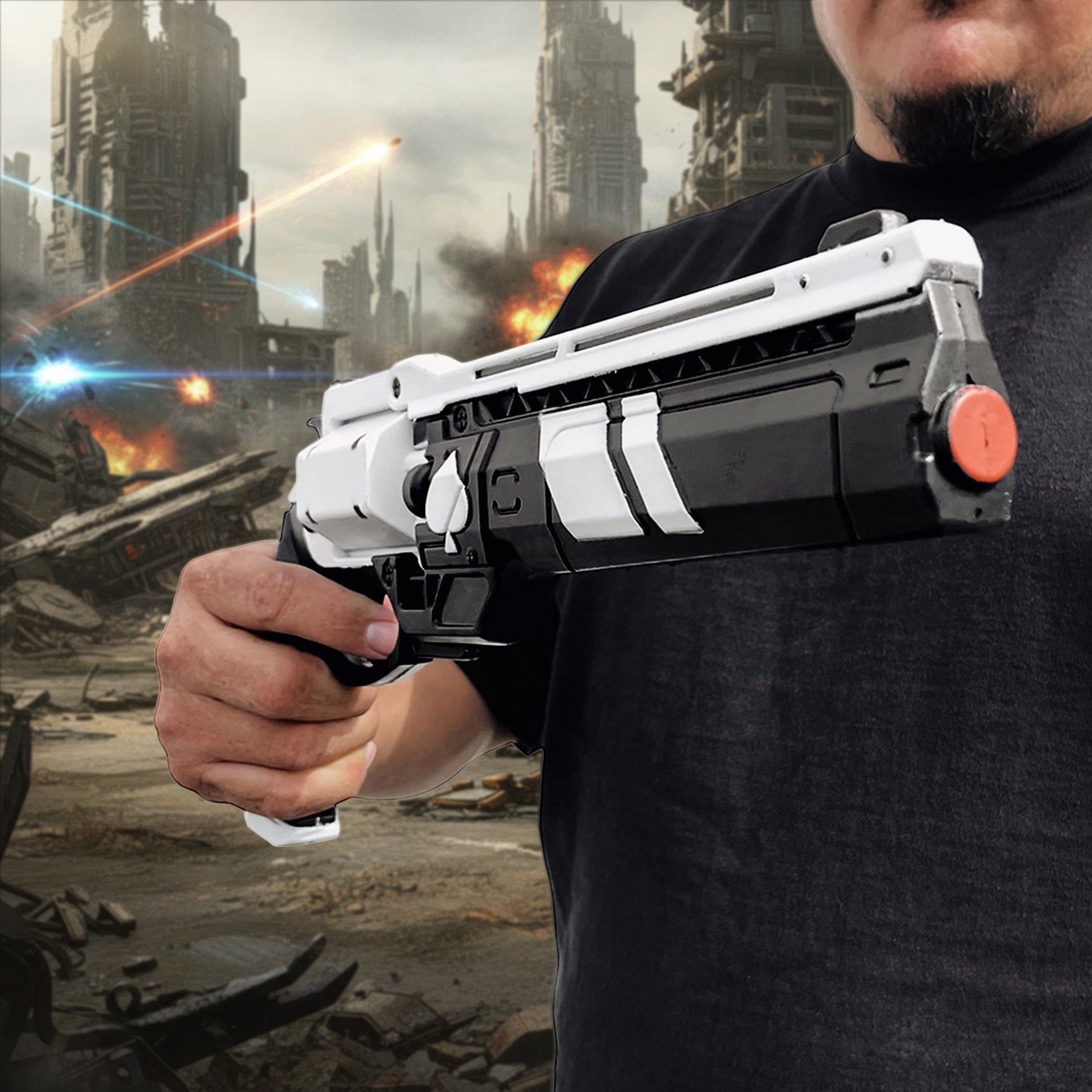15.75" Cosplay White Foam Gun