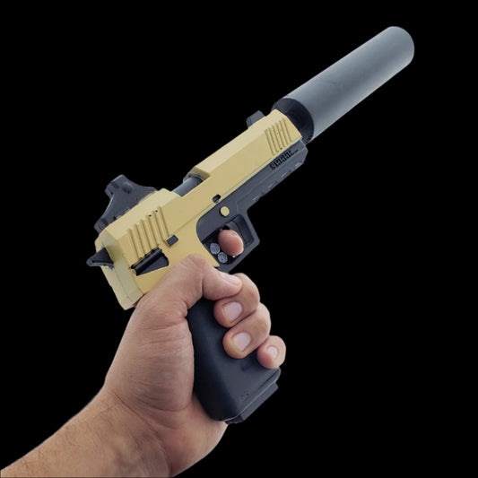 33" Foam Pistol with Supressor - Desert