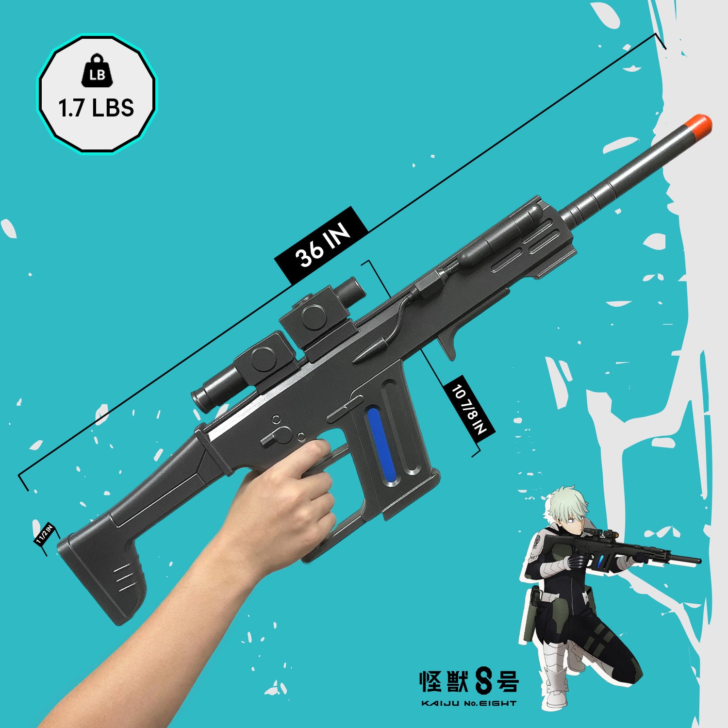 Officially Licensed  Kaiju No. 8  Foam Reno's Rifle