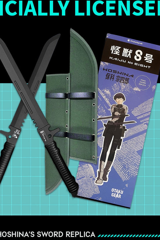 Officially Licensed Kaiju No. 8 Foam Hoshina's Swords cosplay collectible prop product photo