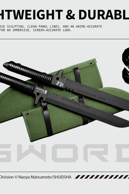 Officially Licensed Kaiju No. 8 Foam Hoshina's Swords cosplay collectible prop product photo
