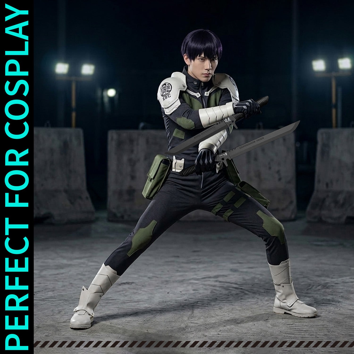 Officially Licensed Kaiju No. 8 Foam Hoshina's Swords cosplay collectible prop product photo