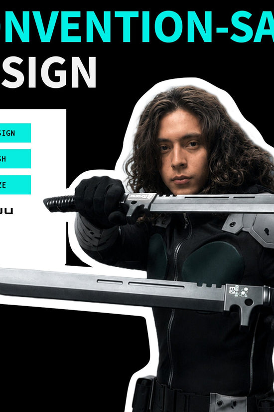 Officially Licensed Kaiju No. 8 Foam Hoshina's Swords cosplay collectible prop product photo