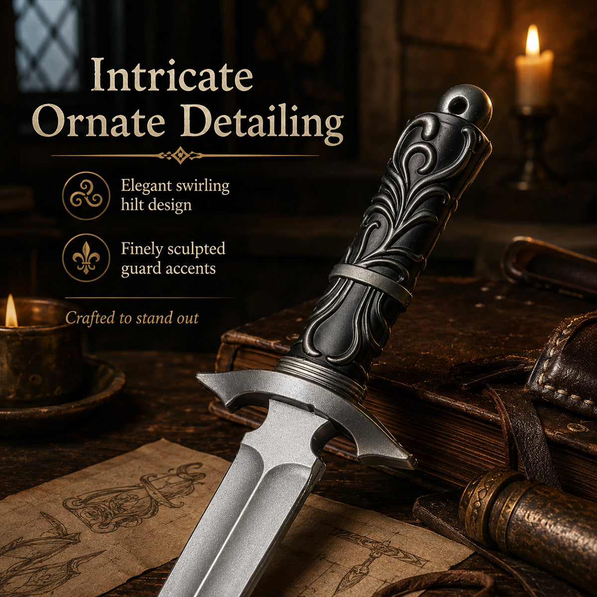 12" Medieval foam dagger