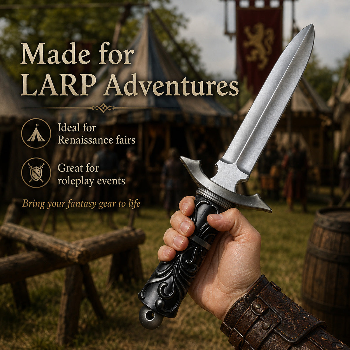 12" Medieval foam dagger