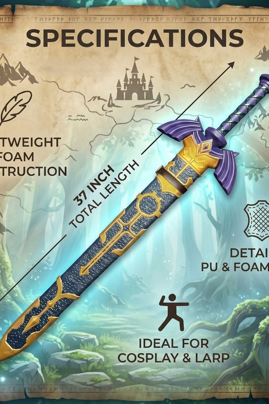 36" foam sword-37" w/scabbard