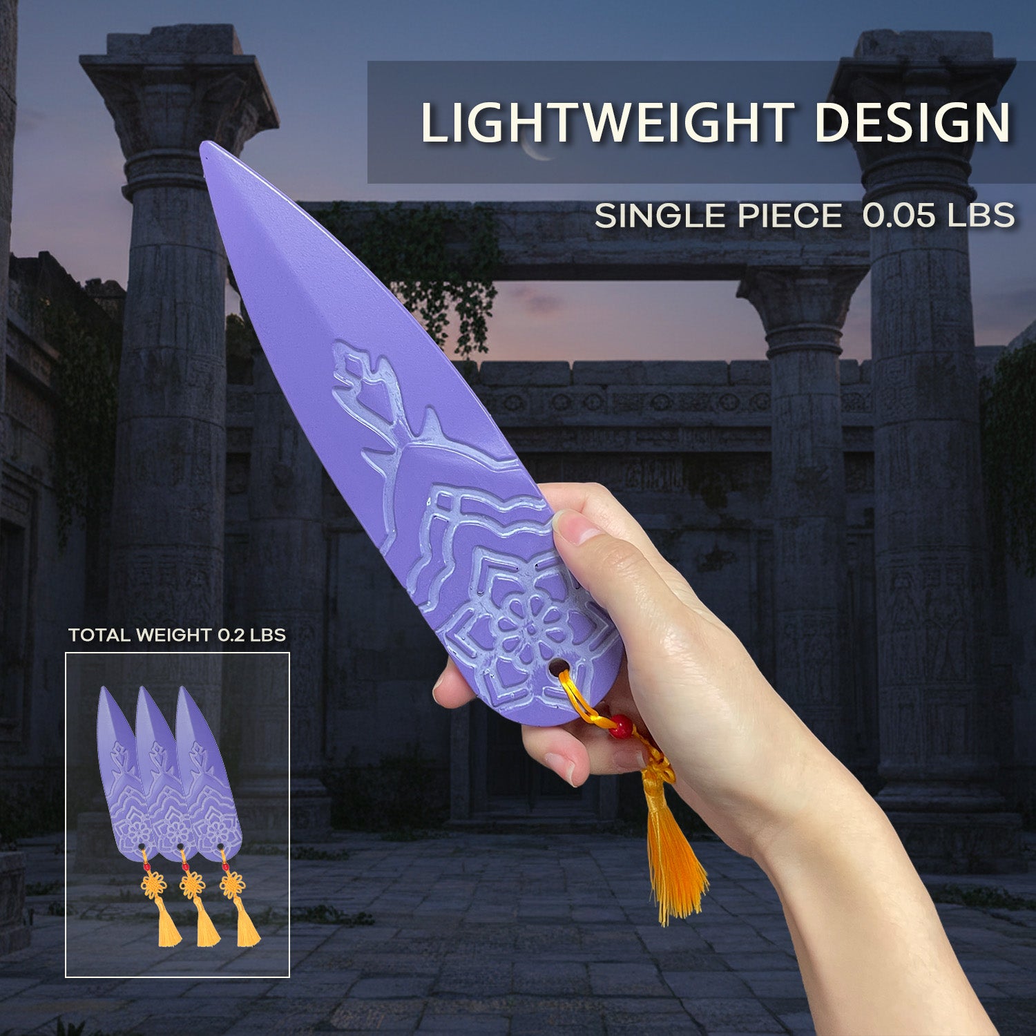 8" 3 PCS Foam Kpop Throwing Knife