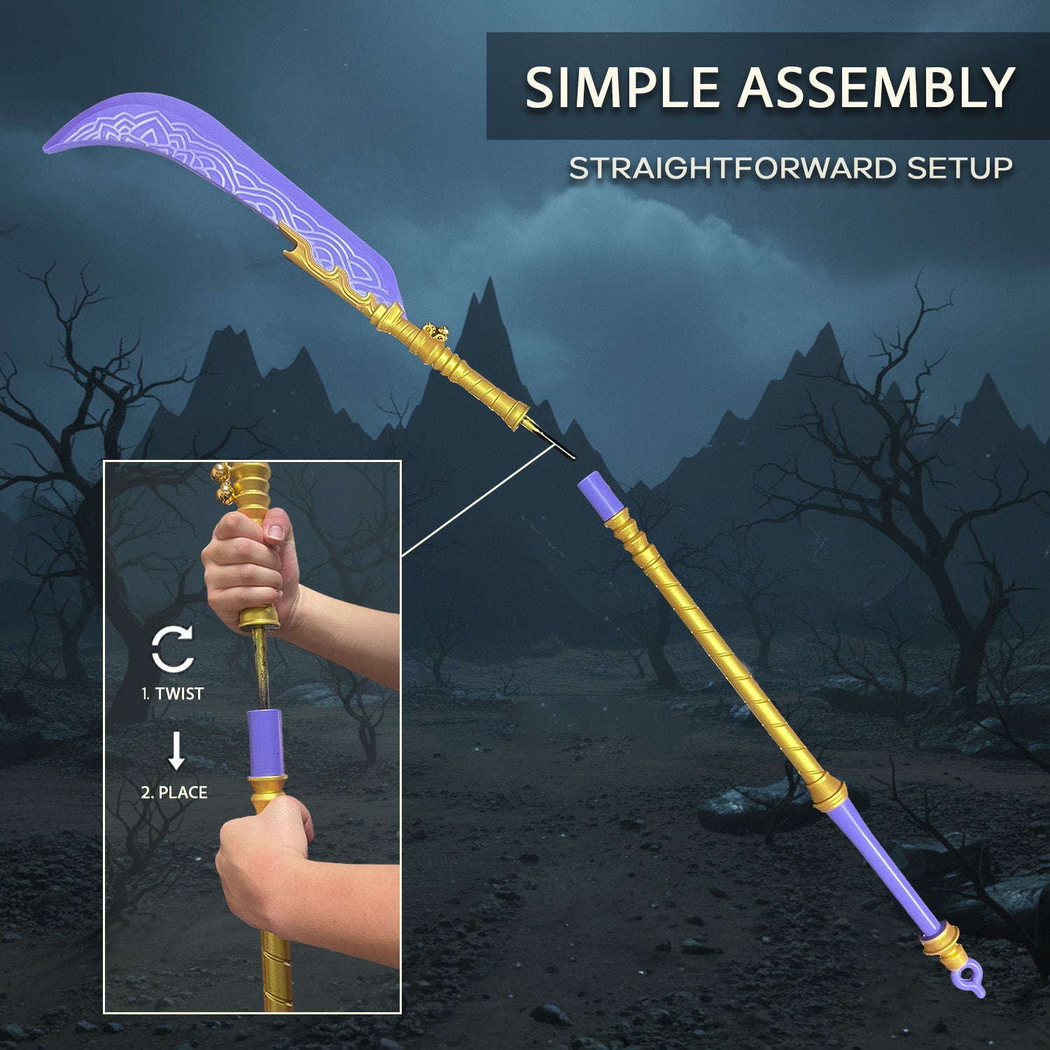 Order Kpop Anime Cosplay - 60" Kpop Foam Demon Killer Spear 