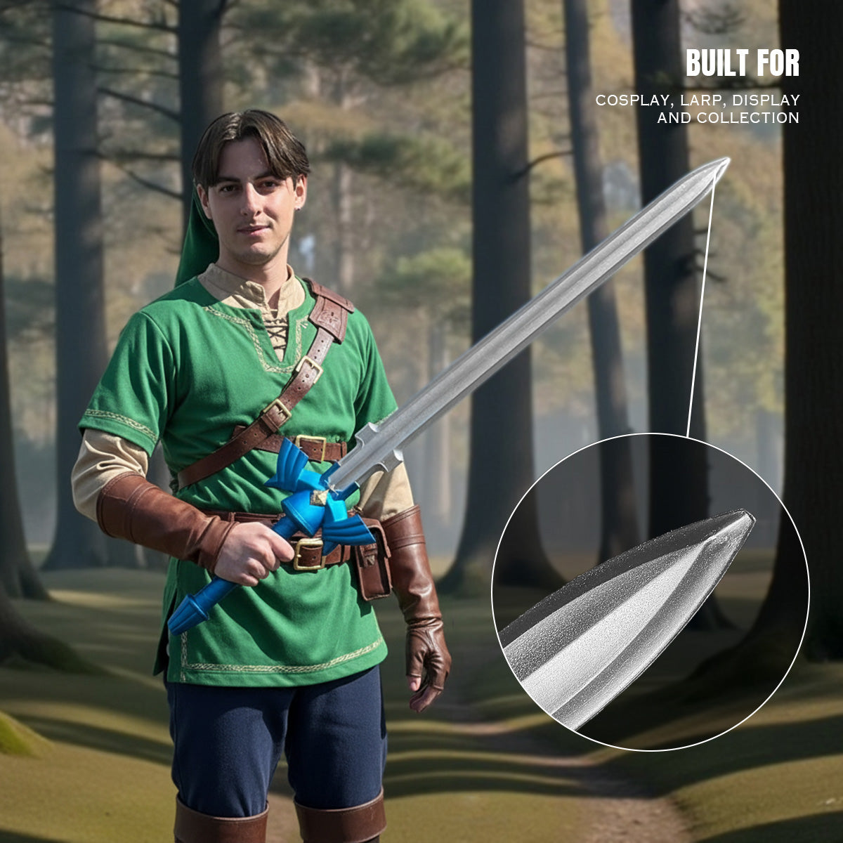 Guild Arms Legend Hero Videogame Blue Foam Fantasy Sword