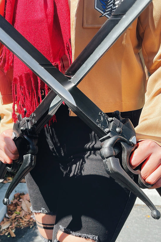 38"  Fantasy Black Foam Sword