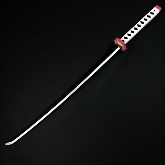 White and black katana blade