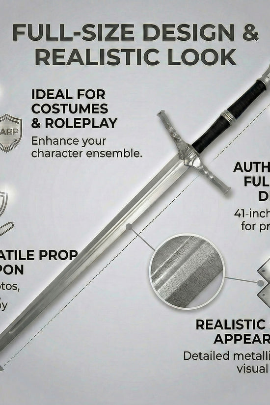41" Medieval Foam Knight Sword