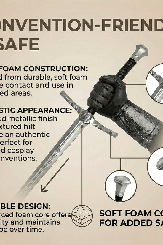 41" Medieval Foam Knight Sword