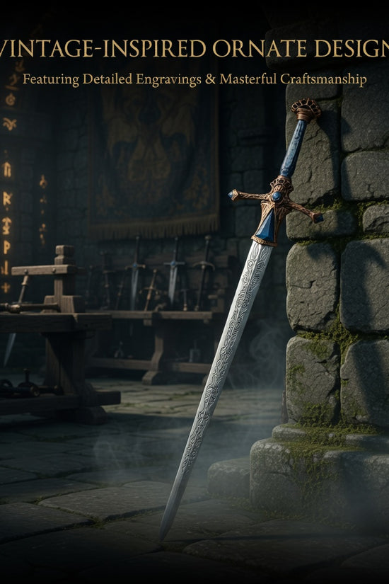 Foam Double Moon Knight Medieval Sword