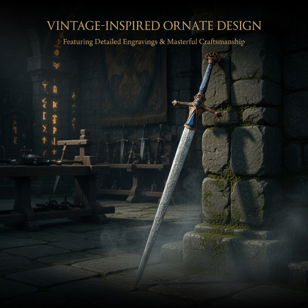 Foam Double Moon Knight Medieval Sword