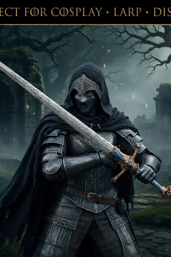 Foam Double Moon Knight Medieval Sword