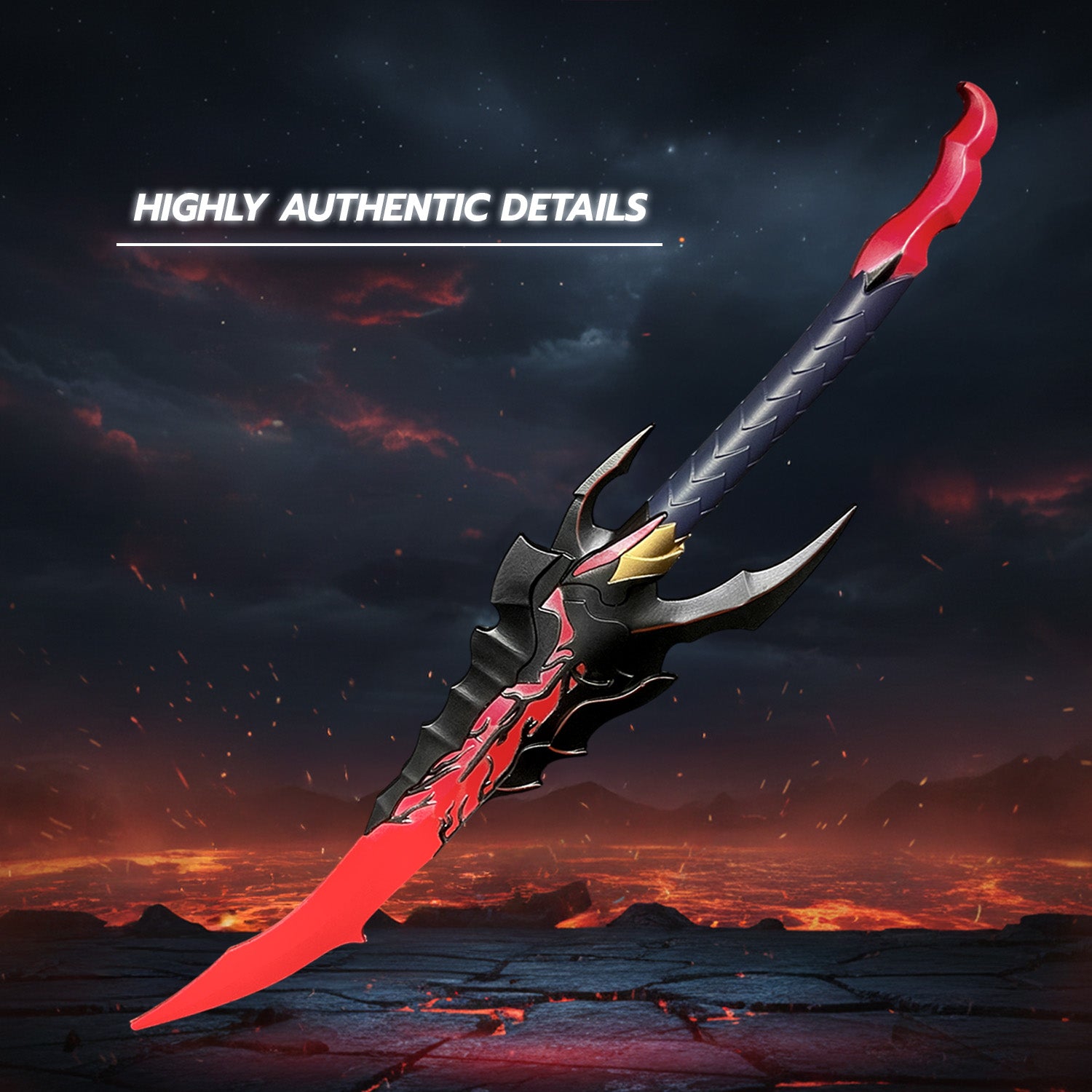 Anime Foam Wrath Dagger for Cosplay - Premium Foam Weapon | Guild Arms