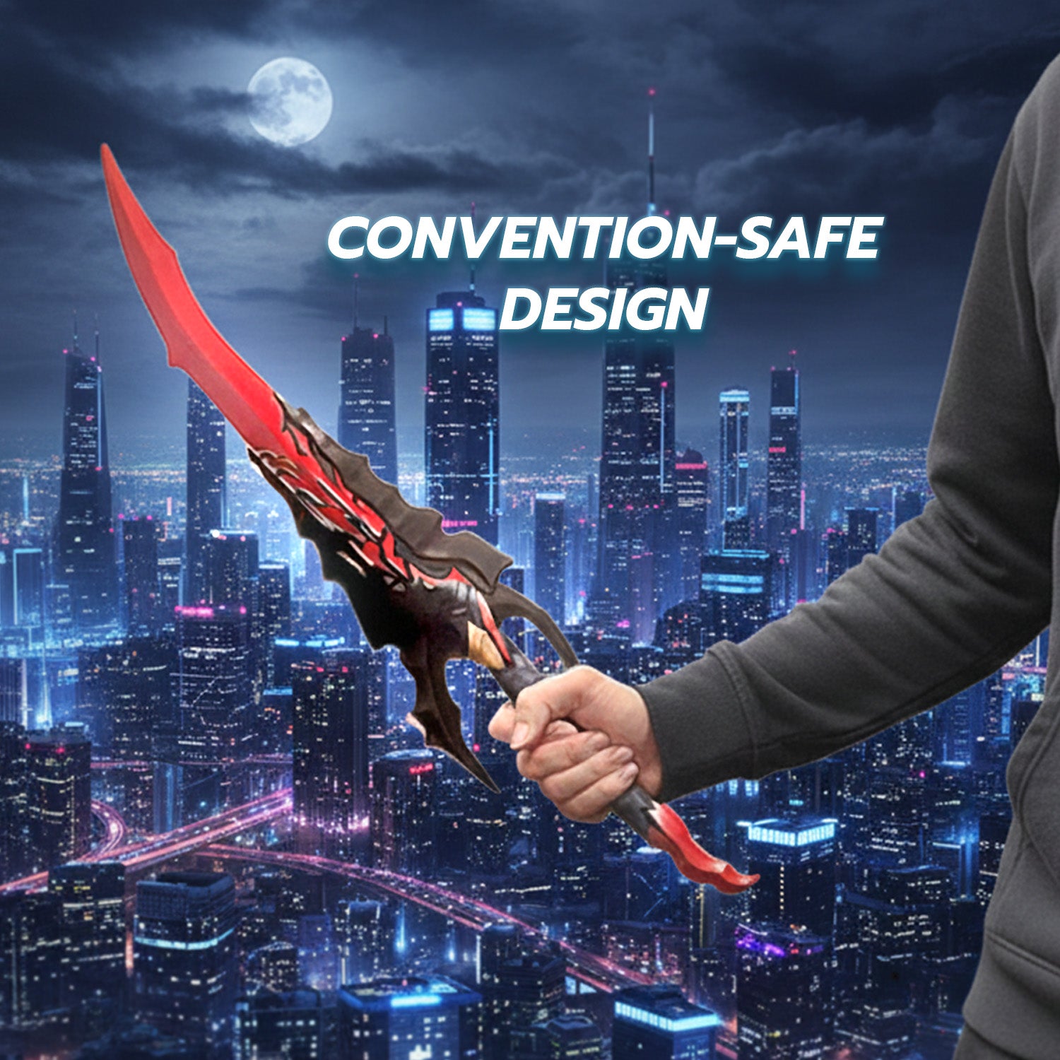 Anime Foam Wrath Dagger for Cosplay - Premium Foam Weapon | Guild Arms