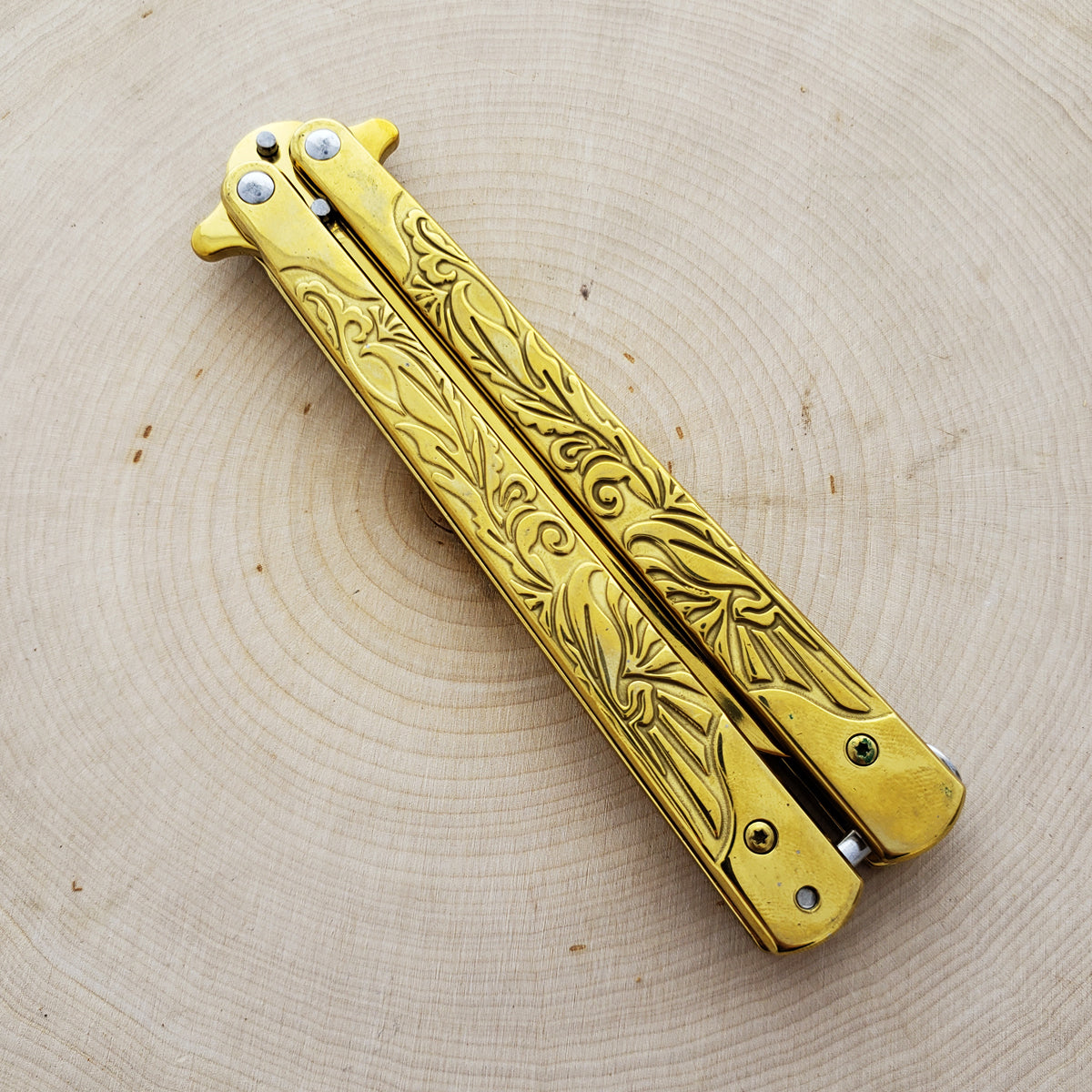 9 1/2" Gold Butterfly Training Knife