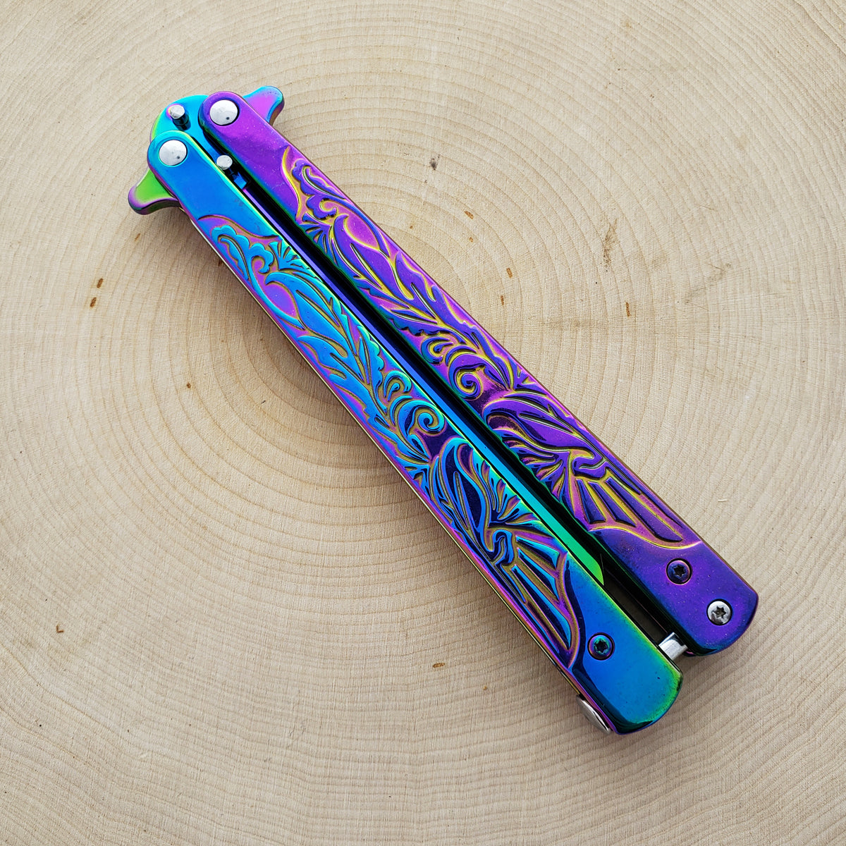 9 1/2" Rainbow Butterfly Training Knife