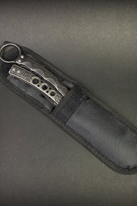 9" Black Butterfly Trainer - Balisong Practice Knife
