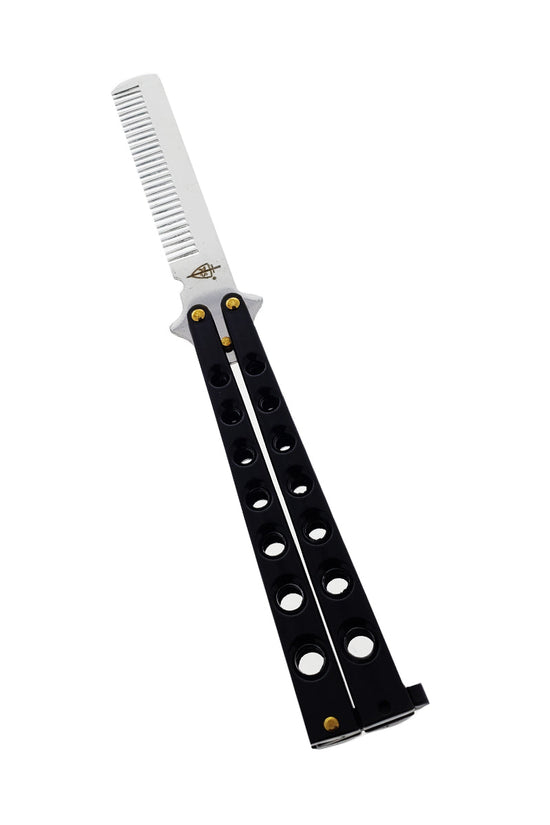 8.75" Black Training Butterfly Comb