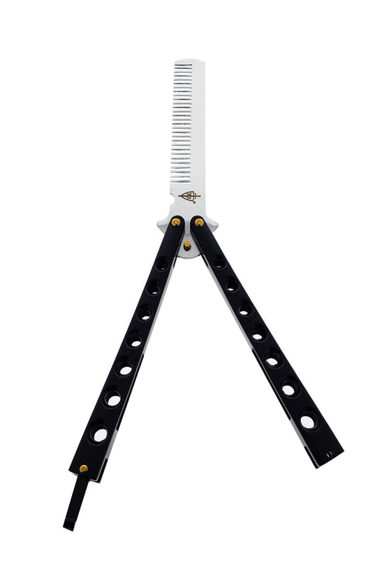 8.75" Black Training Butterfly Comb