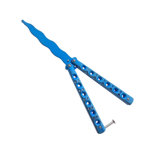 9" Blue Butterfly Knife Trainer for Sale – Balisong Knives