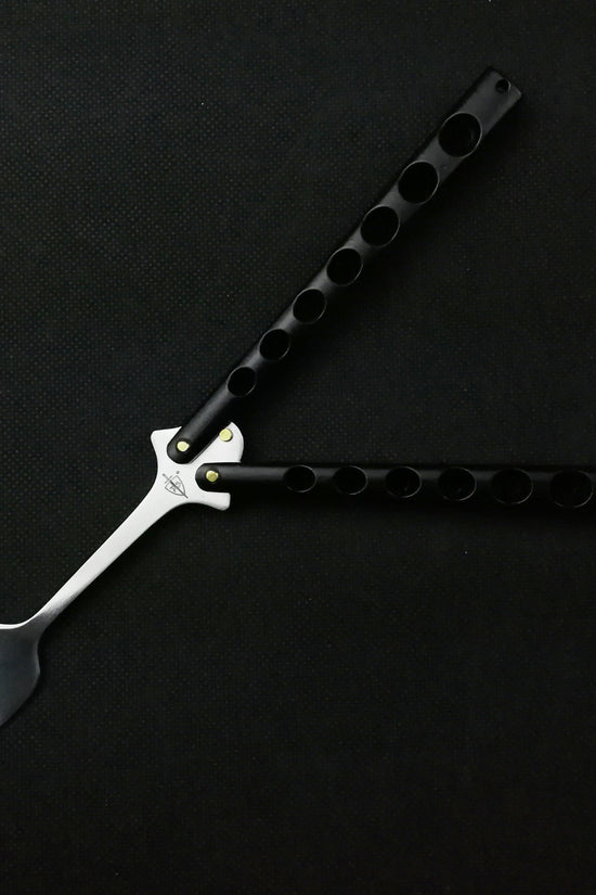 Black Butterfly Knife Fork Trainer