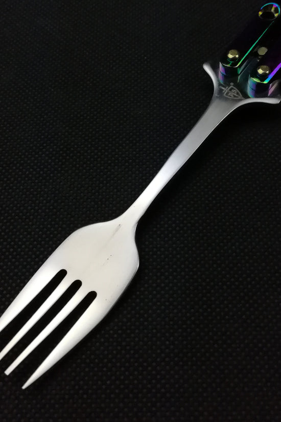 3 3/4" Butterfly Fork, Rainbow